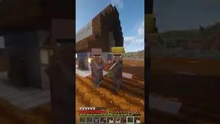 NEW VILLAGER IN THE AREA #minecraft #village #villager #farm #farmer