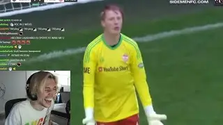 xQc Dies Laughing at Goalkeeper Being Terrible (SIDEMEN CHARITY MATCH 2022)