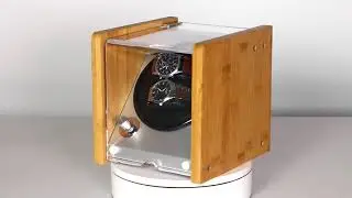 Watch Winder Box 2 Watches in Aluminium & Bamboo | CB5028