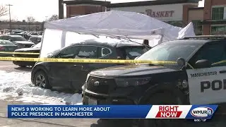Large police presence at Market Basket parking lot in Manchester