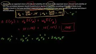 How to compute a portfolio expected return and volatility