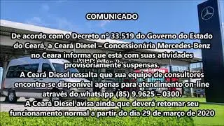 COMUNICADO CEAR&Aacute; DIESEL
