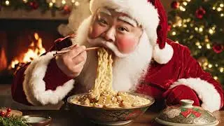 Asian Santa Mukbang