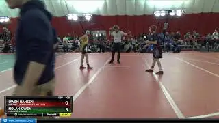 12U 108 Owen Hansen Waupaca Youth Wrestling Club Vs Nolan Owen MIDWEST STRONG