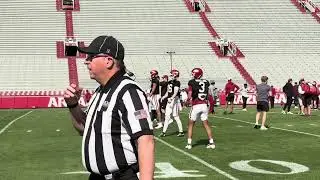 Video from Arkansas football's 12th spring practice