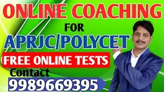 Free online tests for APRJC|POLYCET|TSRJC|APRJC notification 2022 |Online Coaching|syllabus