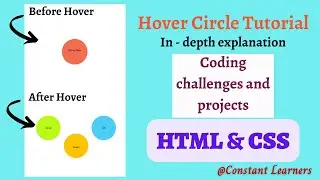 3. Create a Circular Hover Effect with animation using HTML & CSS | Challenges and projects