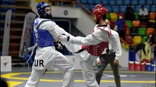 Ferhat Can Kavurat (Ankara) Arslan Demir (Ankara) B&uuml;y&uuml;kler T&uuml;rkiye Taekwondo Şamp. 68 kg Final 2022