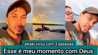 Lucas Guimarães se diverte andando de Jetski até que acontece acidente e termina virando dos amigos 