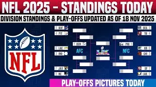 🔵 NFL STANDINGS TODAY | NFL STANDINGS 2025 PLAY-OFFS PICTURES AS OF 18 NOV 2025