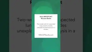MRCGP AKT Daily Revision Bullet