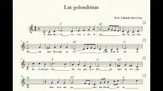 Las golondrinas partitura y letra