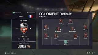 EAFC26 | France | Ligue 1 | Team Rating and Starting XI