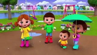Baarish ay cham cham | 3D Rain Rhyme for kids | Grace Wise Land Rhyme |  Funny & Cute Rain song 