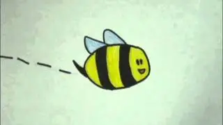 Hand Drawn Bee Animation | Drawn Animation Exercise by Molly Fanikos