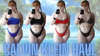 Примерка купальников CALVIN KLEIN | Для пышных форм/больших размеров