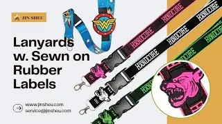 Custom Lanyards with Sewn on Rubber Piece | Lanyards with Soft PVC Label #customproducts