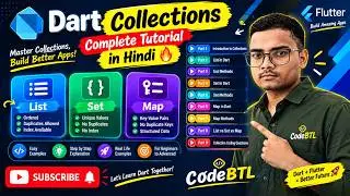 Dart Collections & List in Hindi | List Methods Complete Tutorial | Flutter Dart Course 2026. Part-1