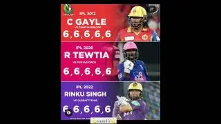 5 Sixes in 20th over 💓👑#shorts #cricket #viral #ipl #vasu45#chrisgayle#tewatia #rinkusingh#kkrvsgt😱😈