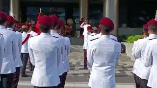 NDP 2025 Uncasing of Colours Ceremony 🇸🇬 At Marina Square | SG60 NDP Preview Rehearsal on 2 August🎖️