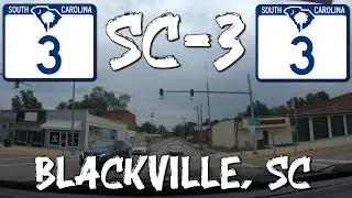 Blackville, SC Driving Tour SC Highway 3| Real-Time Virtual Road Trip Small Town South Carolina