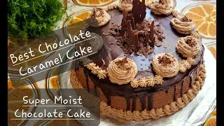 Moist Chocolate Caramel Cake | Perfect Chocolate Cake Recipe