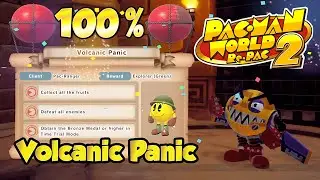 PAC-MAN WORLD 2 Re-PAC Volcanic Panic 100% Guide All Mission | 1080p Full HD 