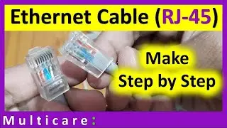 How to make a Straight LAN cable | ethernet