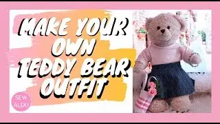 HOW TO DIY BUILD A BEAR CLOTHES, Circle Skirt Tutorial , Sewing Projects for kids, Sew Aldo