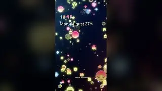 Galaxy Premium Theme - Neon Emojis Animated Lockscreen