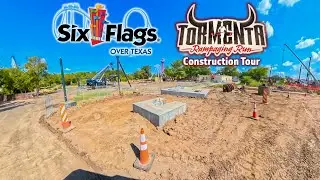 Tormenta Rampaging Run Construction Tour | Six Flags Over Texas | Reframed 360 | 9-25-25