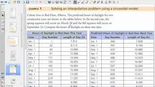 8.5 Modelling Data with Sinusoidal Functions
