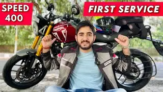 Triumph Speed 400 : First Service | Service Cost | My Experience | 1st Service Speed 400