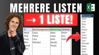 Nie wieder Copy-Paste! Excel-Listen automatisch zusammenf&uuml;hren