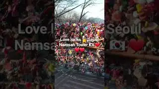 Love Locks🔒 at Seoul Namsan Tower ❤❤❤ #fyp #fypシ #fypシ゚viral #korea #lovelocks #love