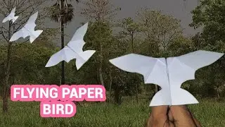 How to making notebook paper origami bird flying tutorial video #trending #origami#papercrafts