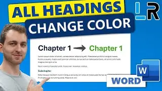 Change Heading Color in Word - 1 MINUTE