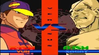 Street Fighter Alpha 3 Max Gameplay - Yun vs Sagat