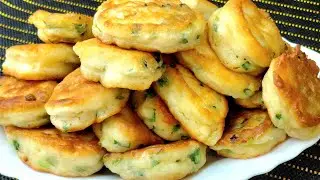 БЫСТРЫЕ, ПЫШНЫЕ ОЛАДЬИ С ЗЕЛЕНЫМ ЛУКОМ . ПРОСТО И 😋 