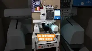 Простая вышивка на шапке с помощью Ricoma Creator #ricomaembroiderymachine #capembroidery #ricoma
