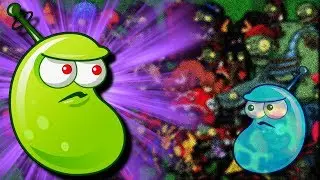 Gameplay - Very Hard Zombies vs Laser Bean Max Level in PVZ 2