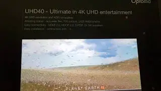 Optoma #UHD40 4K Home Theater ( Cinema ) projector ISE 2018 review 3