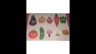How to make paper Vegetables/ vegetables cut shape/Vegetables props