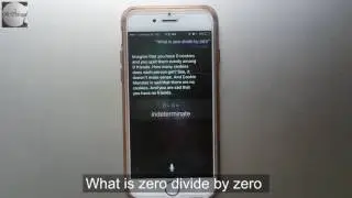 Asking Siri what 0 divided by 0