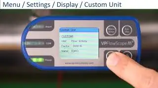 VPFlowScope M Display settings