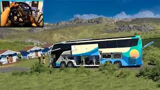 Relaxing Bus Drive in Norway’s Northernmost City 🇳🇴 | ETS2 Mountain Roads