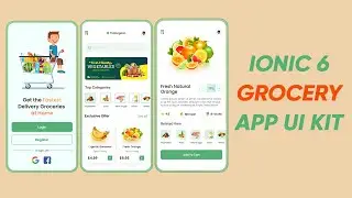 Preview: Ionic 6 Grocery App UI KIT