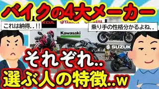 【2ch面白いスレ】あなたはどのタイプ？バイクメーカー別ライダー診断！