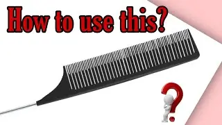 Highlight  weaving pin tail comb