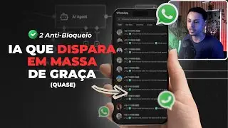 Essa IA dispara para mais de 100 contatos no WhatsApp todos os dias de Graça (quase)
